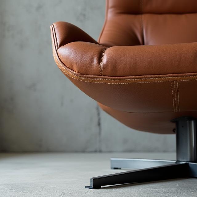 Close up of Bauhaus style furniture and minimalist decor